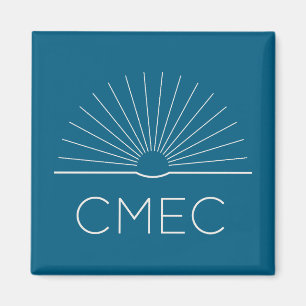 CMEC-Kühlschrankmagnet - quadratisch, türkis und w Magnet