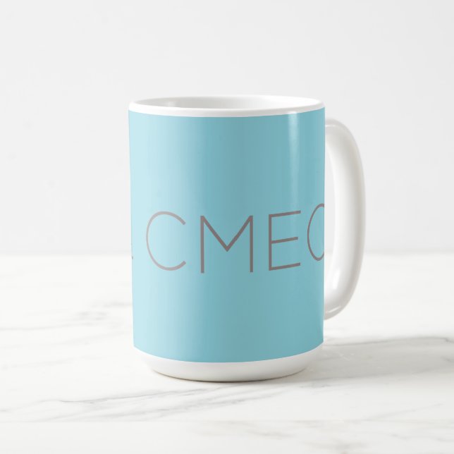 CMEC Tasse - 15-oz, hellblau mit grau (VorderseiteRechts)