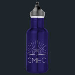 CMEC Wasserflasche - 18 oz, blau mit weißem Logo<br><div class="desc">Ideal,  um auf einer Naturwanderung hydriert bleibe!</div>