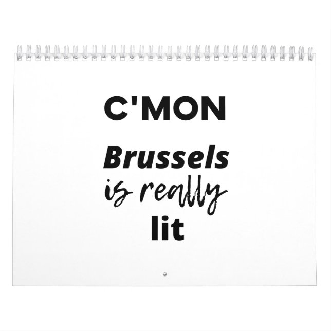 cmon Brüssel ist wirklich beleuchtet Kalender (Titelbild)