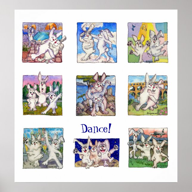 C'mon Let's Dance Poster Print (Vorne)