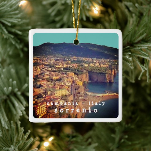 CMP002 SORRENTO, Kampanien, Italien Keramikornament (Baum)