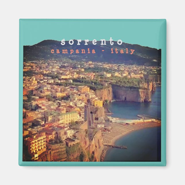 CMP002 SORRENTO - Kampanien - Italien - Kühlschran Magnet (Vorne)