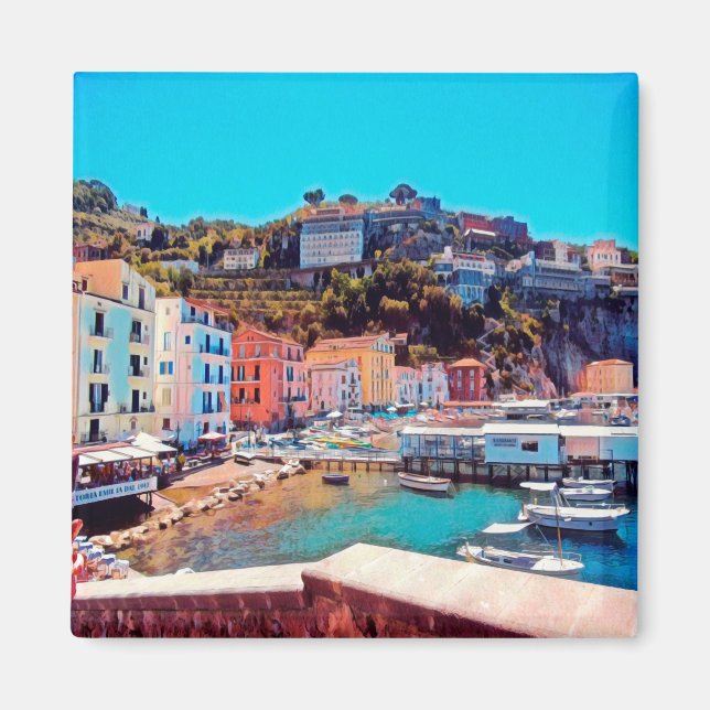 CMP005 SORRENTO, Kampanien, Italien, Kühlschrank Magnet (Vorne)