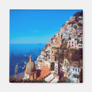 CMP008 POSITANO, AMALFI COAST, Italien, Kühlschran Magnet