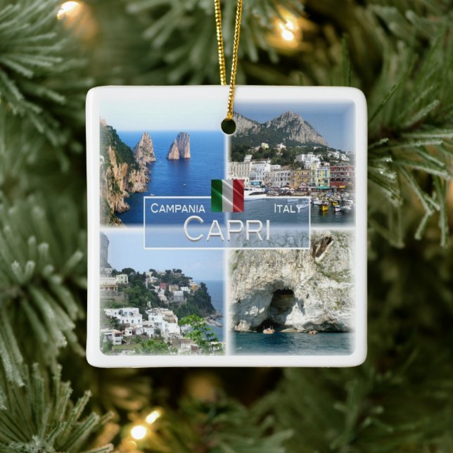CMP020 CAPRI, Kampanien, Italien, Keramikornament (Baum)