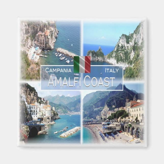 CMP026 AMALFI COAST, Kampanien, Italien, Kühlschra Magnet (Vorne)