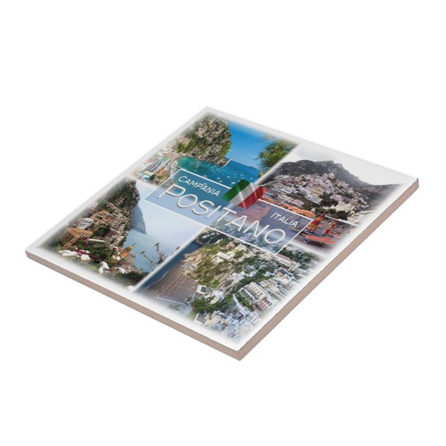 CMP027 POSITANO, Kampanien, Italien Fliese (Seite)