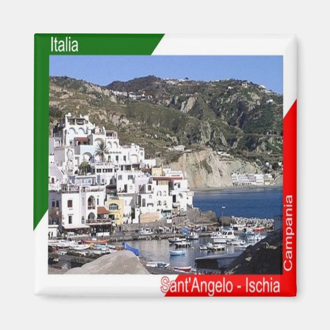 CMP060 ISCHIA, Sant' Angelo, Italien, Kühlschrank Magnet (Vorne)