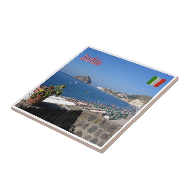 CMP063 ISCHIA, Kampanien, Italien Fliese (Seite)