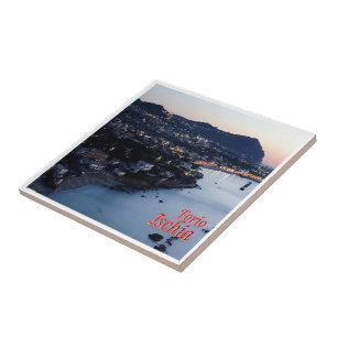 CMP076 ISCHIA, Forio at Twilight, Italien, Fliese