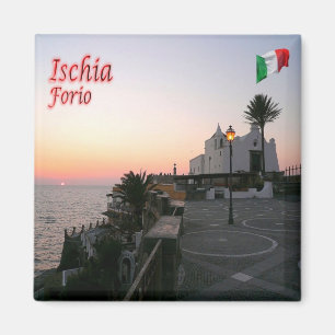 CMP081 ISCHIA - Forio at Sunset - Italien - Kühlsc Magnet