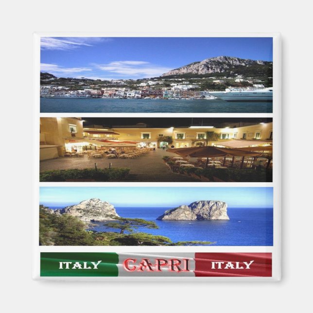 CMP114 CAPRI - Mosaik - Italien - Kühlschrank Magnet (Vorne)