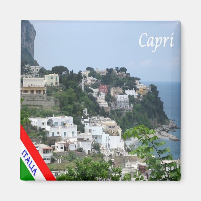 CMP118 CAPRI, Kampanien, Italien, Kühlschrank Magnet (Vorne)