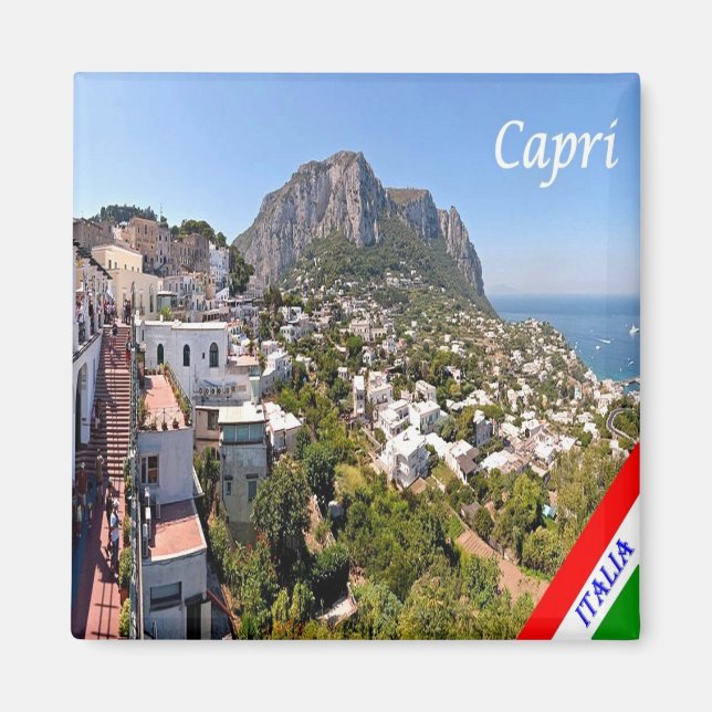 CMP119 CAPRI - Kampanien - Italien - Kühlschrank Magnet (Vorne)