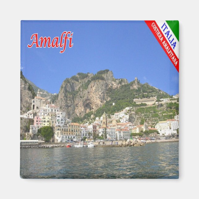 CMP133 AMALFI, AMALFI COAST Italien, Kühlschrank Magnet (Vorne)