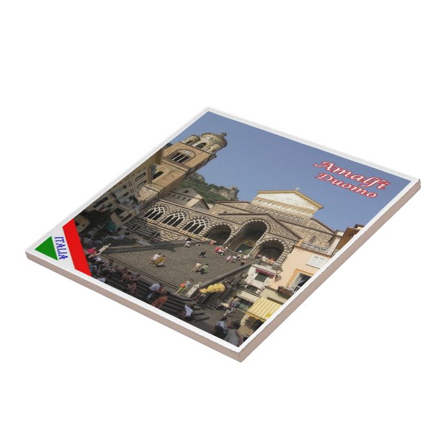 CMP134 AMALFI Duomo Square, Italien, Fliese (Seite)