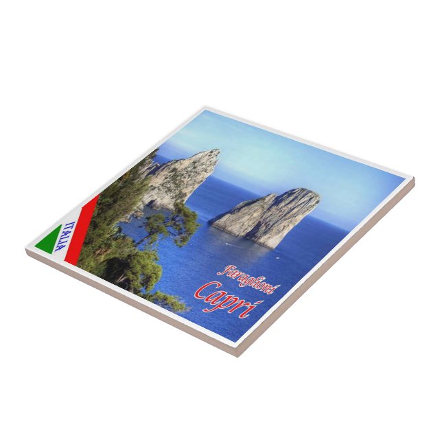 CMP147 CAPRI The Faraglioni, Italien, Fliese (Seite)