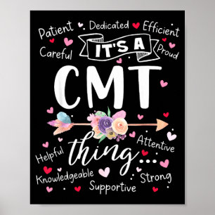 Cmt zertifizierter Medikamententechniker-Team Poster