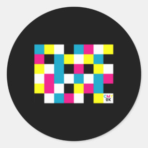 Cmy Ok Colors Digital Design Sticker