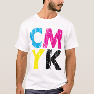 CMYK beunruhigte Staplungsart Shirt