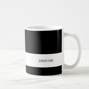 CMYK Black Kaffeetasse
