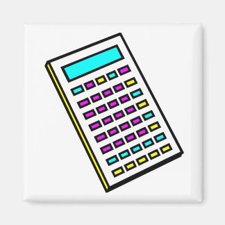 CMYK Calculator Retro Graphic Magnet