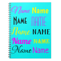 CMYK cyan-blaues personalisiertes Namensgeschenk