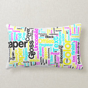 CMYK Designer-Kissen Lendenkissen