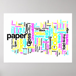 CMYK Designer-Plakat Poster