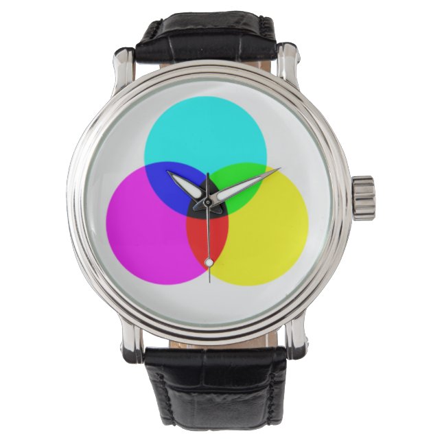 CMYK-Farbe Armbanduhr (Vorderseite)