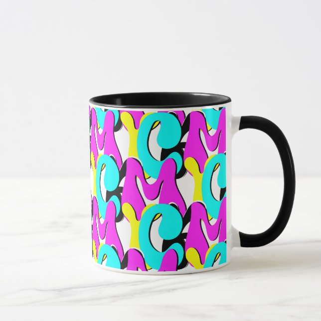 CMYK Funky Retro Tasse (Rechts)