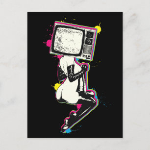 Cmyk Pin-up Postkarte