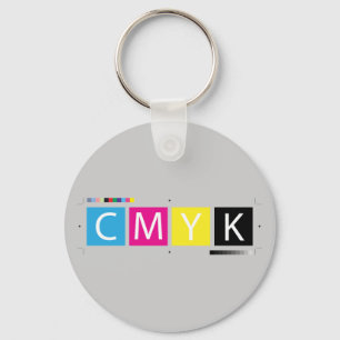 CMYK pressen Farben vor Schlüsselanhänger