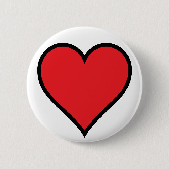 CMYK Red Heart Button (Vorderseite)