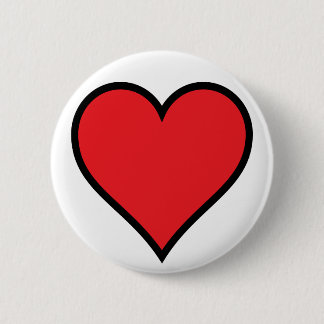 CMYK Red Heart Button
