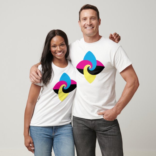 CMYK-Schmetterling T-Shirt (Unisex)