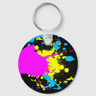 CMYK Splash Schlüsselanhänger