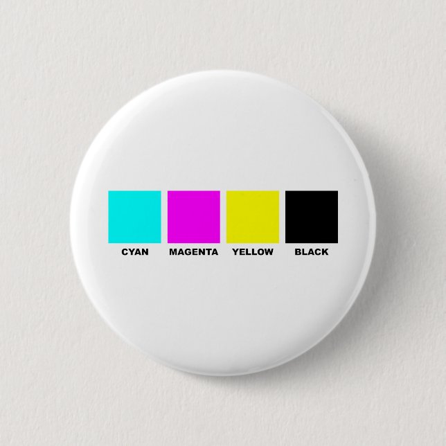 CMYK vier Farbprozeßmodell Button (Vorderseite)