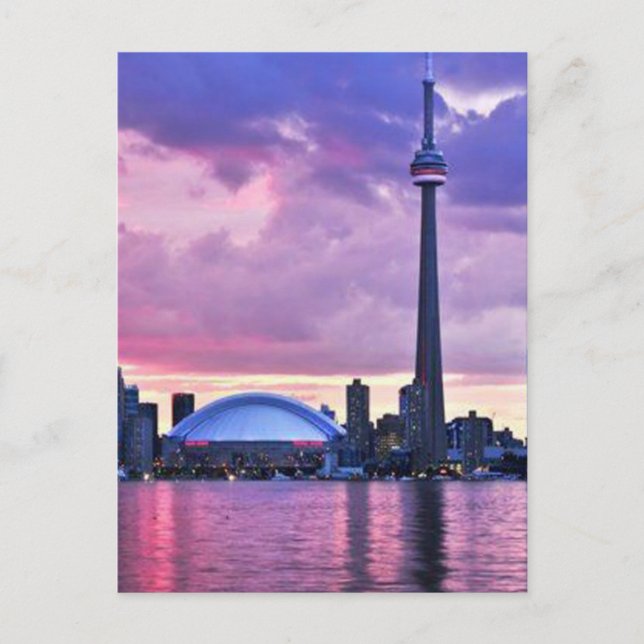 CN Tower : Aussicht von der Innenstadt Torontos Postkarte (Vorderseite)