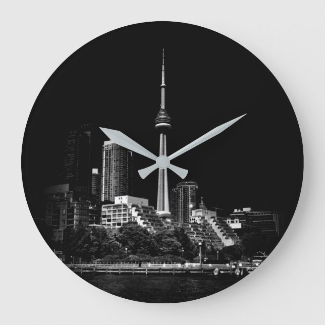 CN Tower Toronto Kanada 1 Große Wanduhr (Vorderseite)