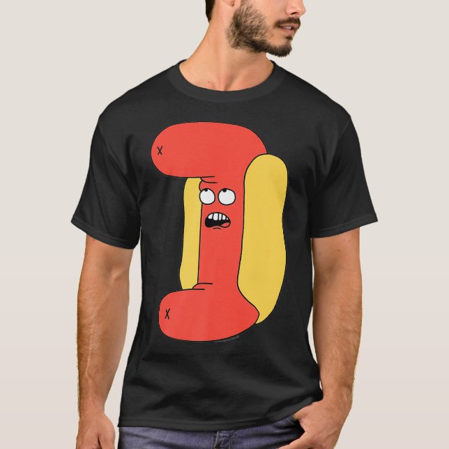 CN Unternummer Grandpa Hot Dog Person Premium T-Shirt (Vorderseite)