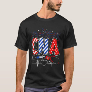 Cna 4. Juli Amerikanische Flagge Patriotischer Usa T-Shirt
