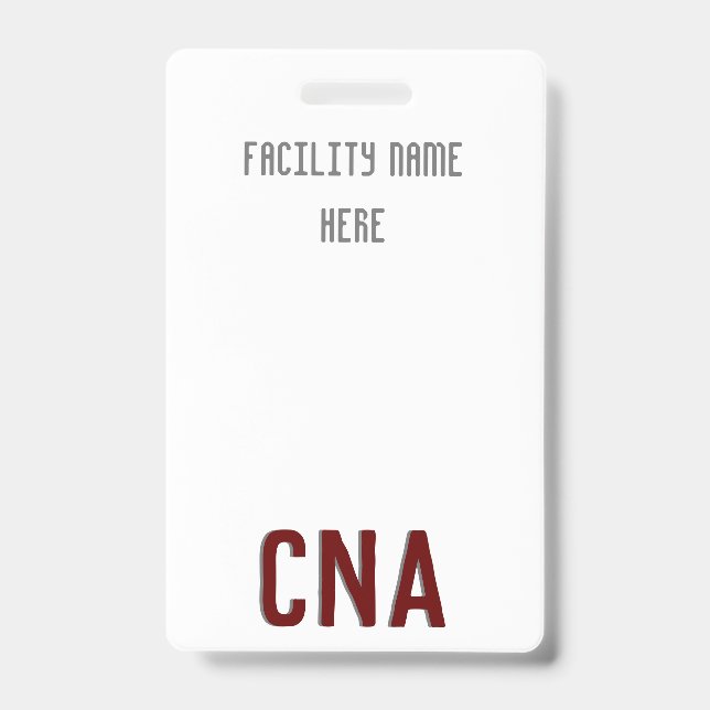 CNA-Abzeichen-Hanger, kundenspezifisch Ausweis (Vorderseite)