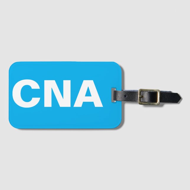 CNA Azure Luggage Tag Gepäckanhänger (Vorderseite (Horizontal))