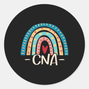 CNA - Bewertungswoche zertifiziertes Krankenpflege Runder Aufkleber