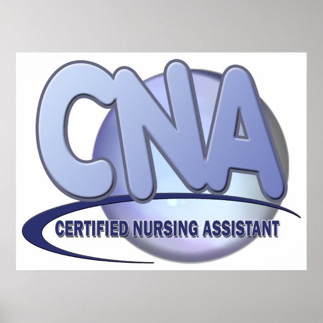 CNA BIG BLAUE ZERTIFIZIERTER NURSASSISTENT POSTER (Vorne)