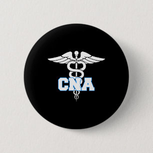 Cna Caduceus Medical Symbol Nurse Geschenke Button