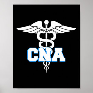 Cna Caduceus Medical Symbol Nurse Geschenke Poster