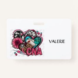 CNA Certified Nurse Aid Name Badge Ausweis